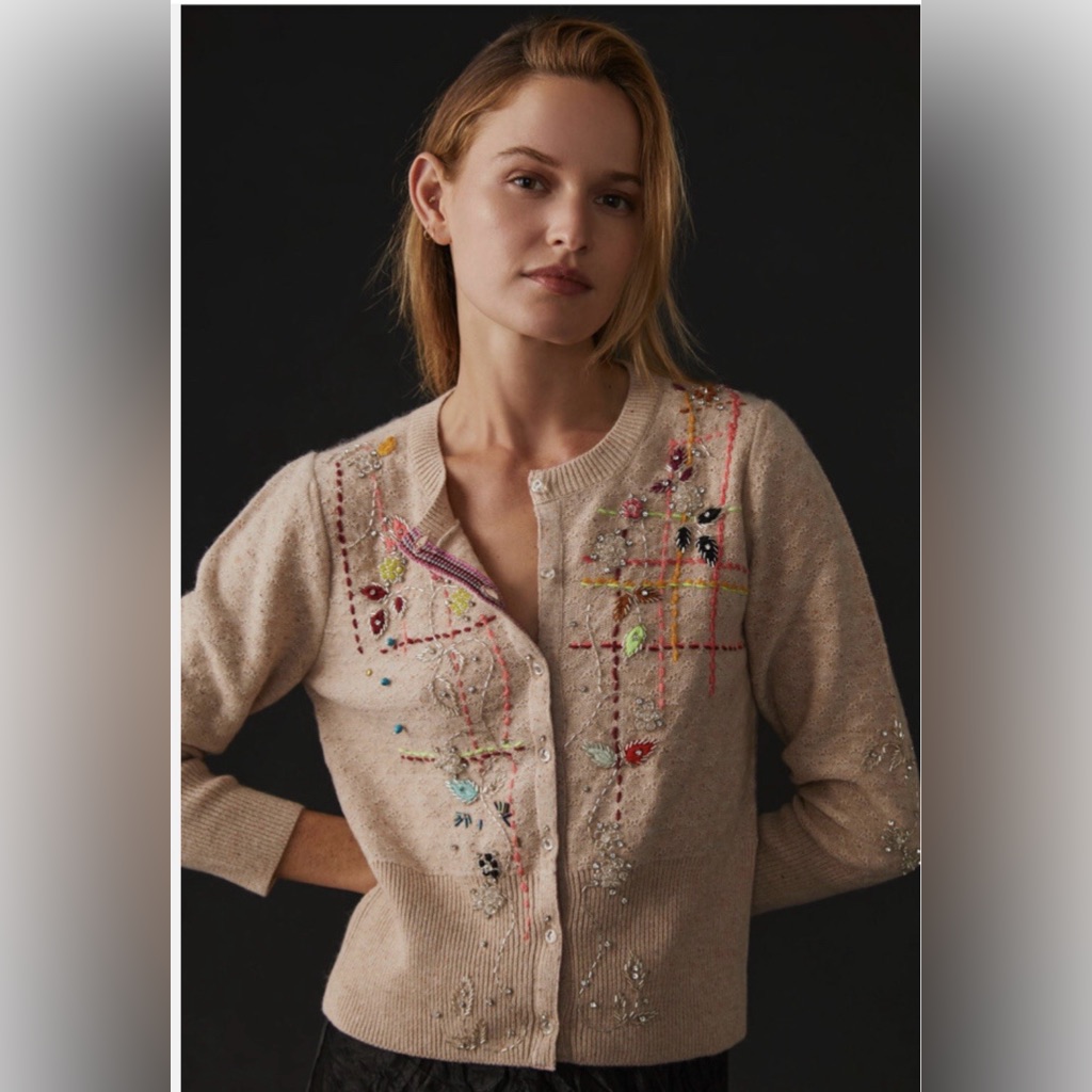Anthropologie Heavens To Betsy Cashmere Cardigan Sweater S
